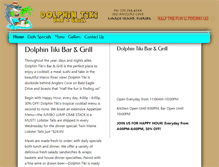 Tablet Screenshot of dolphintikibar.com